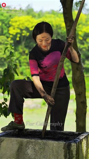 How Ancient Chinese Ink Was Made From Trees #shorts #villagelife