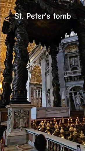 St. Peter's tomb at the Vatican's Basilica #shorts
