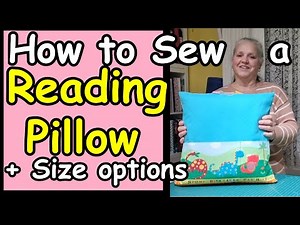 How to sew a reading book pillow DIY child's pocket craft cushion or travel pillow in multiple sizes