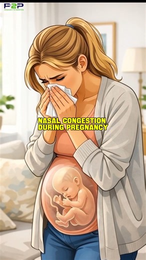 Pregnancy to parenting on Instagram: "Nasal congestion during pregnancy is a common condition caused mainly by hormonal changes. Increased levels of estrogen and progesterone boost blood flow to the nasal passages, leading to swelling of the lining inside the nose. This can cause a constant stuffy or blocked feeling, even when there is no cold or allergy. This condition is often referred to as pregnancy rhinitis. As pregnancy progresses, increased blood volume and fluid retention can make conges