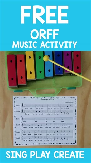 Sing Play Create on Instagram: "Free Orff Music and Movement Activities for the General Music Classroom and Home School Music Teachers. Fun classroom instrument arrangement for a January Song! https://www.singplaycreate.com"