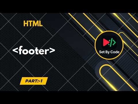 HTML | footer tag | Basic Code | 2026