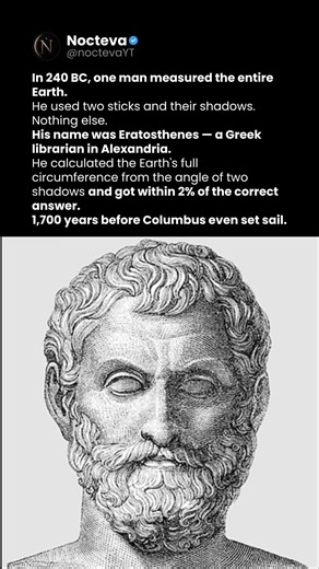 Ancient Greeks Figured Out the Earth Was Round in 240 BC — Using Only a Stick 🌎