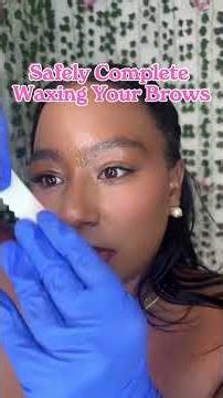 Brow Waxing Tutorial PREVIEW #diybeauty #browwaxing