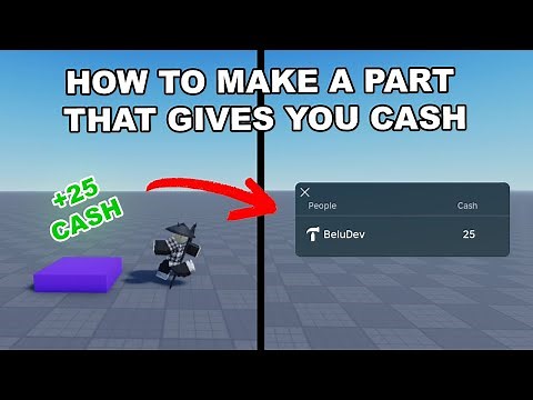 How to Make a Part That Gives You Cash | Roblox Studio