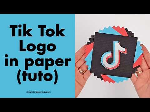 TikTok Logo in Paper Tutorial