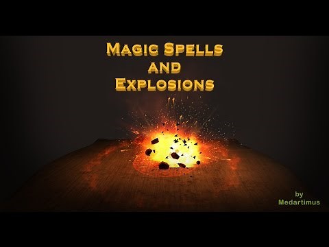 Magic Spells and Explosions. Particle FX for Games, with sounds.