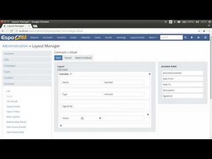 Layout Manager in EspoCRM | Customizing appearance of lists, adding custom field to the form