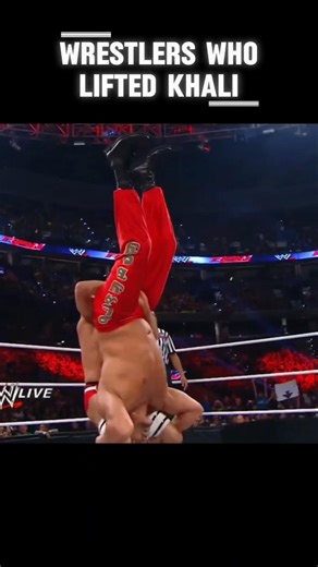 Wrestlers who LIFTED The Great Khali 😳 #wwe #cesaro #khali