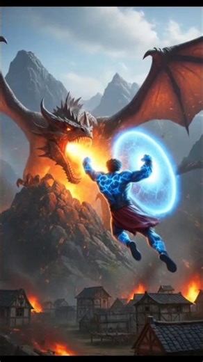 Blue Hulk vs Dragon Rakshas 🔥 | Gaon Bachane Ki Mahayudh #hulkstory #viral #trending