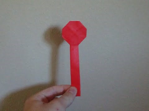 How to make an Origami Stop Sign
