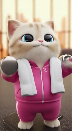 Coco Cat CRUSHES a Full Gym Workout?! 🏋️‍♀️💥