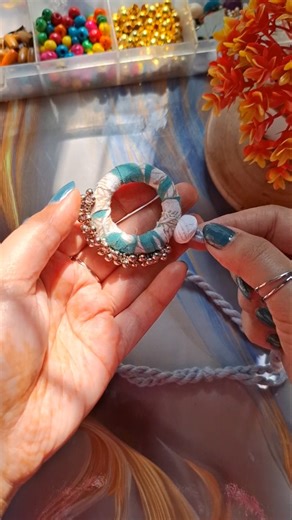 ফেব্রিক জুয়েলারি🩷 #new #diy #handmadejewelry #fabric #jewellery #fabricjewellery #making #handmade