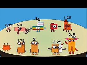 Numberblocks Band but quarters!!!A Half Cartoon
