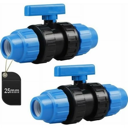 Ball Valve Shut-Off, Drip Irrigation Plastic Repair Connector For Gardening, High Pressure Resistance & Durable, Suitable For All Types Of Water Pipes And Irrigation Installations (2 Pieces) - Walmart.ca