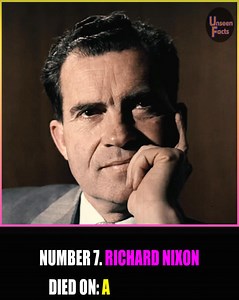 4.1K views · 56 reactions | Remembering Richard Nixon, the 37th President of the United States, who died in 1994 at the age of 81 after suffering a stroke. #reels #reels2025 #richardnixon #37thpresident #usa #stroke | Unseen Facts Compilations | Facebook