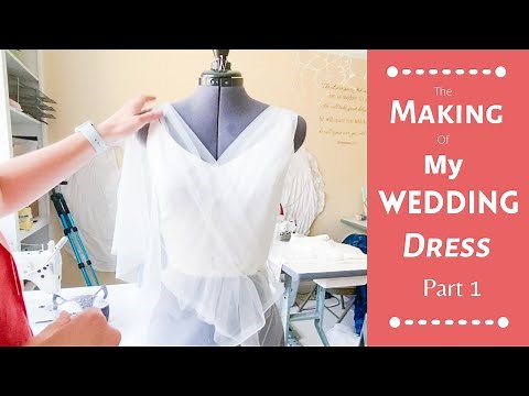 The Making Of My Wedding Dress Part 1 #sewing #weddingdress