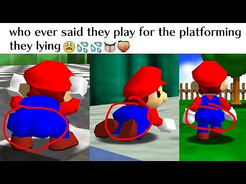 Super Mario 64 but Mario has a HUGE BUTT and Lakitu keeps zooming in on it