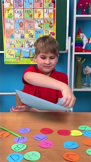 🎲 Learning GAME: Straw + Name Writing! 🖊️ #shorts #kids