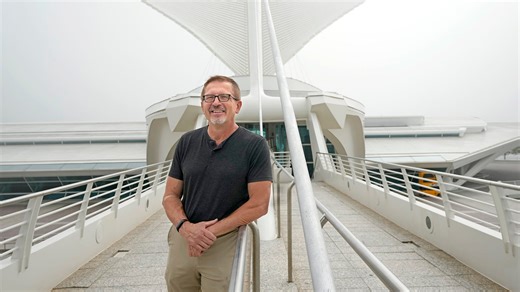 They may look graceful, but it takes hard work to maintain the Milwaukee Art Museum's wings