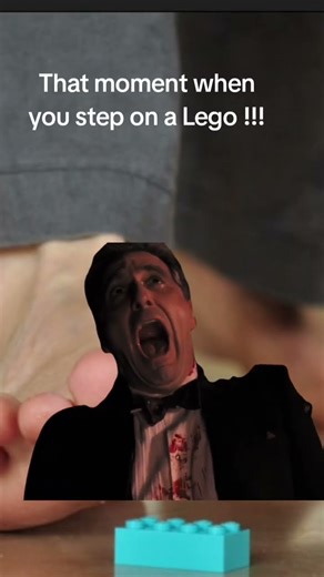 stepping on a Lego #lego #pain #ouch