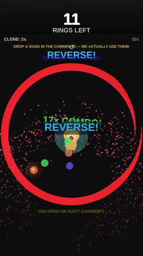 Ball vs 100 Rings + Dancing DOGE — Can It Escape? #Shorts
