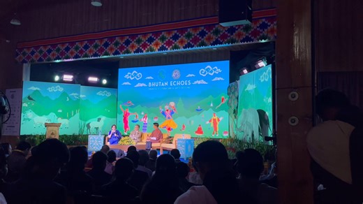 HRH Dasho Jigje Singye Wangchuck and His Excellency Ambassador Dr. Thierry Mathou engage in a conversation on The Wisdom of Balance: The Legacy of His Majesty the Fourth Druk Gyalpo, moderated by Suhasini Haidar at the Drukyul Literature and Arts Festival at the Royal University of Bhutan. | The Bhutanese