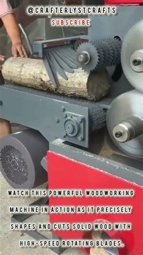 Cutting Through A Thick Log With A Large Circular SawWoodCutting​ #Lumberjack​ #PowerTools​ #Sawmill