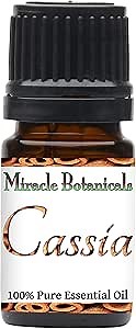 Miracle Botanicals Cassia Essential Oil - 100% Pure Cinnamomum Cassia- Therapeutic Grade (5ML)