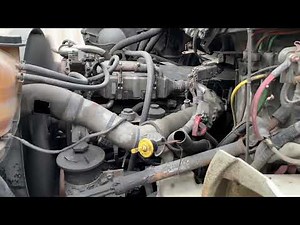 2009 International 4300 Maxxforce DT466 Engine Running