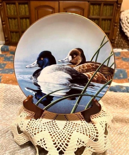 Lesser Scaup Collector Plate | 1990 W.S. George Duck Stamp Art - Etsy