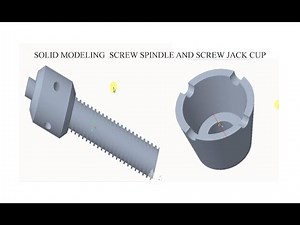 thread and hole in Creo parametric 3D model