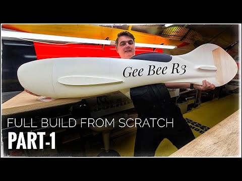 GEE BEE R3 Full Build From Scratch PART-1 RC 3D Printed Model Airplane, eSun LW pla, DIY RC Plane