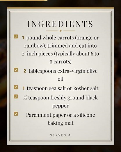🥕 Crispy Roasted Carrots: Your New Favorite Side Dish! 🤩