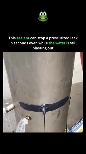 Knowledge Nexus on Instagram: "A leak under heavy pressure looks impossible to stop until you see how advanced sealants are engineered to react the moment they touch water 🔧💧 This type of sealant uses a high-viscosity polymer formula that forces water aside instantly, allowing it to grip directly onto metal even when the surface is fully saturated. Instead of needing the pipe to dry, the material begins curing on contact and thickens fast enough to close the gap before more water escapes. As i