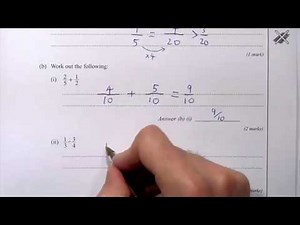 Fractions without a Calculator 4 — Exam Question