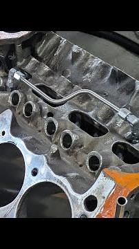 Small Block Mopar 360 LA oil Galley Crossover install