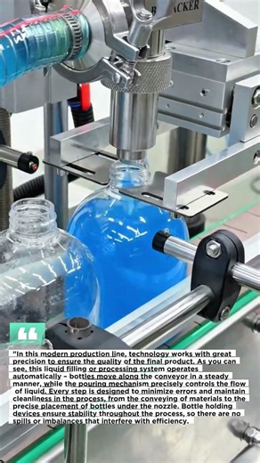 This is the automatic liquid filling process.