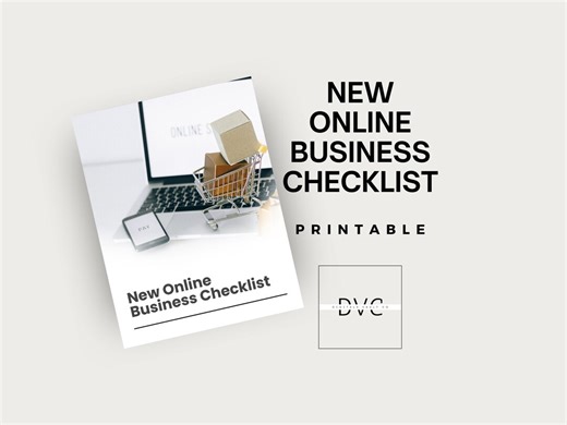New Online Business Checklist PDF Printable Startup Planning Guide for Entrepreneurs Launch Tasks Digital Business Setup - Etsy