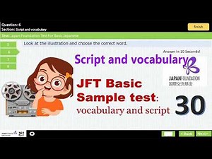2025 exam Script and vocabulary for JFT Basic A2 | japan foundation test