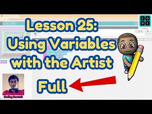 Code.org Lesson 25 Using Variables with the Artist | Express Course 2024 | Code.org Answer