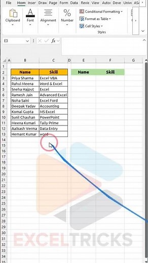 Get Data with Partial Match in Excel #exceltricks #Excel #ExcelShorts #PartialMatch #XLOOKUP