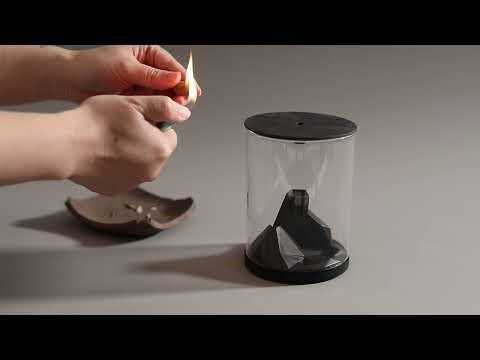 How to light handmade waterfall incense cone