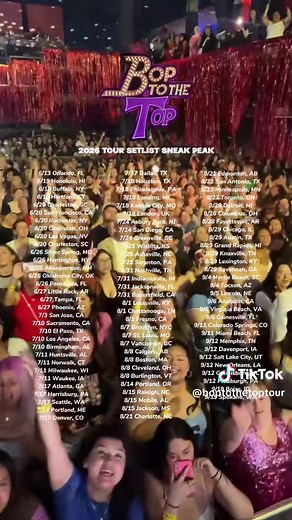 A sneak peak into our 2026 setlist! 🎤 Spotify playlist below and on our story to brush up on the lyrics 🎶 Spotify playlist linked on our insta! Tickets at boptour.com #boptothetoptour #disneychannel #troybolton #breakingfree #highschoolmusical