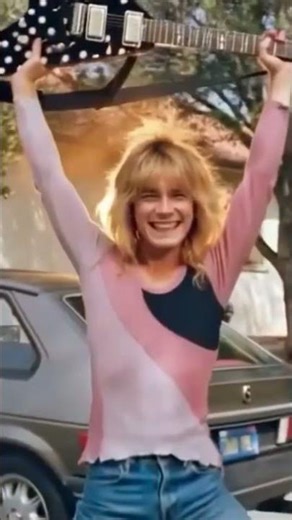 AI Revives Randy Rhoads: Excited in the Driveway with His New Polka Dot Flying V (1981 Vibes)