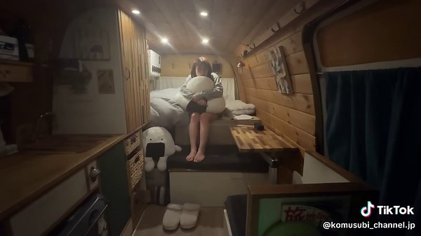 ［台風］大雨と強風で車が大揺れ...女ひとり恐怖に震えるハイエース車中泊 / rain car campingrain car camping #01