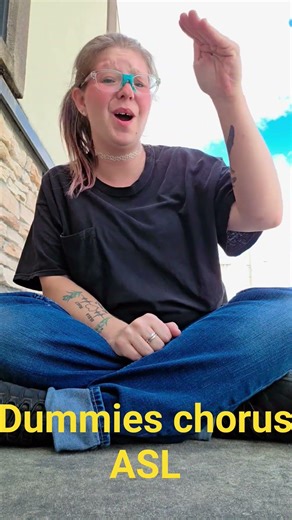 Dummies chorus ASL @TomMacDonaldOfficial NONE of my videos are directed at anybody.