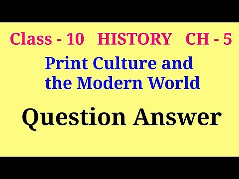 print culture and the modern world question answer class 10 | class 10 history chapter 5 questions