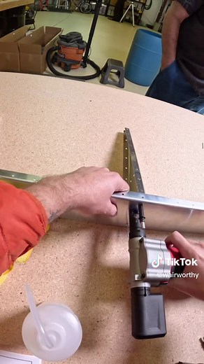 Building an airplane by hand! Let’s work on the elevator. #avgeek #aviationlovers #wairworthy #pilotlife #generalaviation #diyproject #kitplane #fyp #bushplane #airplane