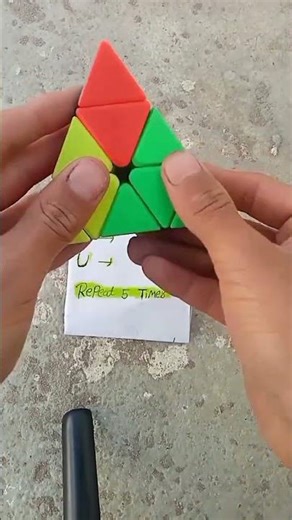 pyramid cube solve magic tricks ✨🥵#how #rubikscub#cub#cube #rubikscube#puzzle #pyramidcube#ytshorts